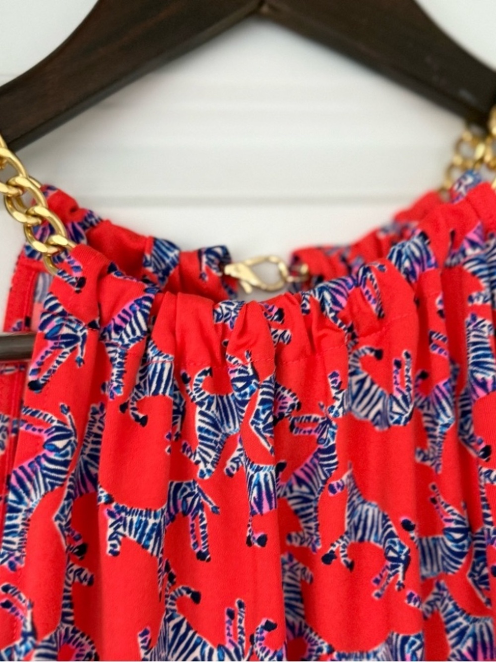 Lilly Pulitzer Bowen Zebra Print Halter Top Size Small - Picture 4 of 9